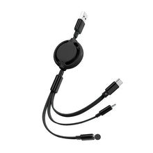 Load image into Gallery viewer, Multicable Retractable 2.4A Fast Charge