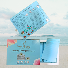 Load image into Gallery viewer, Feel Good Laundry Detergent Sheets Low Sud