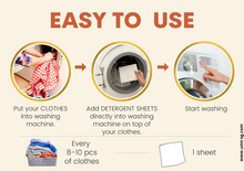 Load image into Gallery viewer, Feel Good Laundry Detergent Sheets Low Sud