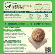 Load image into Gallery viewer, Electronics Pack: AirCedar Natural Fibre Sphere Ionizer