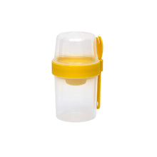 Load image into Gallery viewer, Others: Lock and Lock To-Go 2 Way Twist Container with Spork 560ml+310ml Round