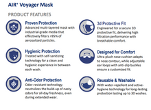 Load image into Gallery viewer, Protection Pack: Air+ Voyager Mask Reusable Mask