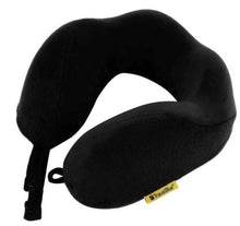Load image into Gallery viewer, Wellness and Feel Good: Travel Blue Wider Fit Tranquillity Memory Foam Travel Pillow