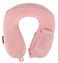 Load image into Gallery viewer, Wellness and Feel Good: Travel Blue Wider Fit Tranquillity Memory Foam Travel Pillow