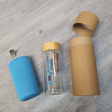 Load image into Gallery viewer, Drinkware Pack: Double-Wall Glass Bottle With Fruit/Tea Infuser (350-450ml)