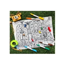 Load image into Gallery viewer, Support Local: Our Button Nose Reusable Silicone Colouring Mat – Singapore Game and Colour Mat (includes 3 pcs of marker)
