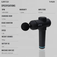 Load image into Gallery viewer, Electronics Pack: Lister T-Flex Massage Gun