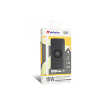 Load image into Gallery viewer, Electronics Pack: Verbatim Li-polymer Qi, QC & PD 10W  Wireless Charging Power Pack 10,000mAh - Grey and Purple