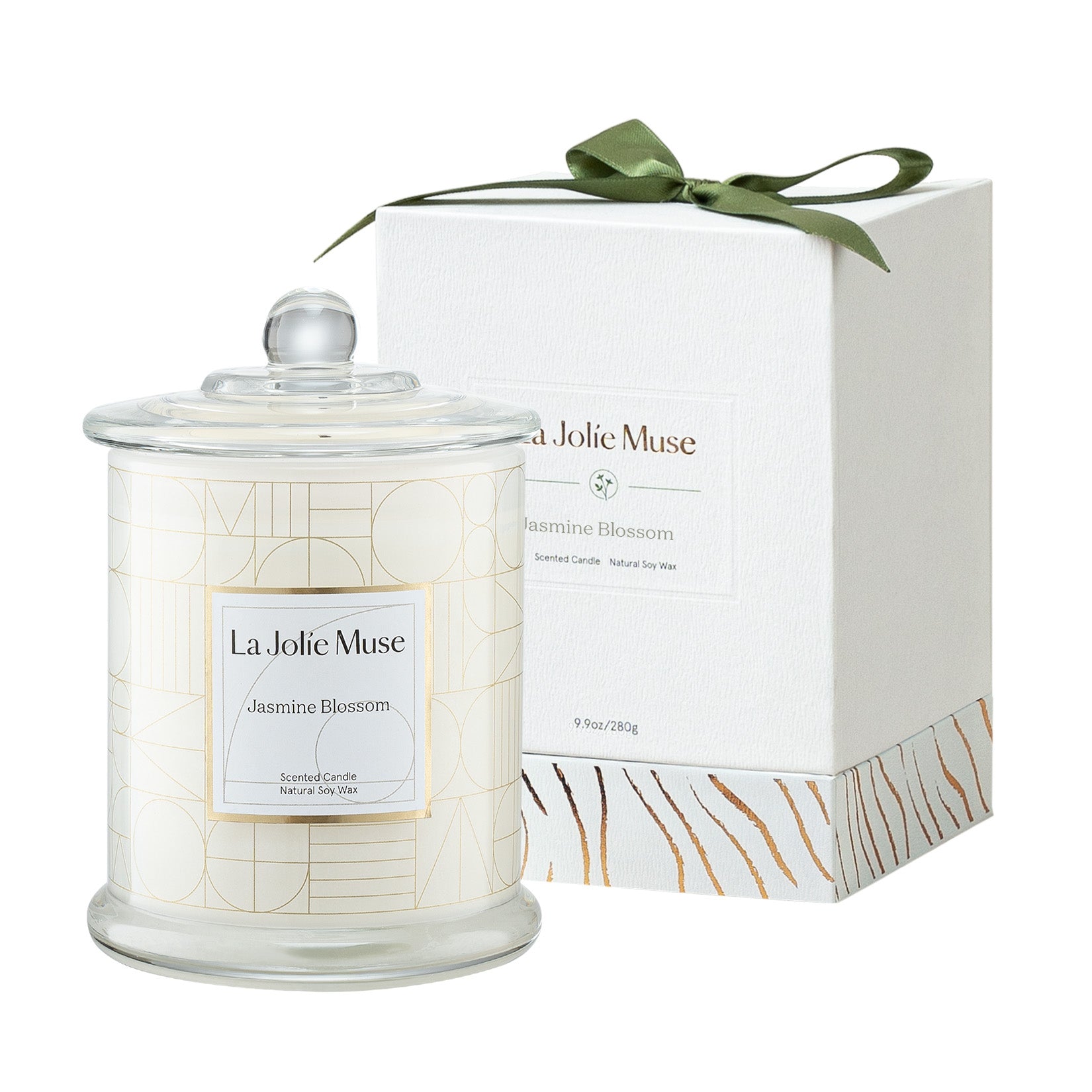 Load image into Gallery viewer, Wellness and Feel Good: La Jolie Muse Roesia Scented Candle – Jasmine New Package (280g)