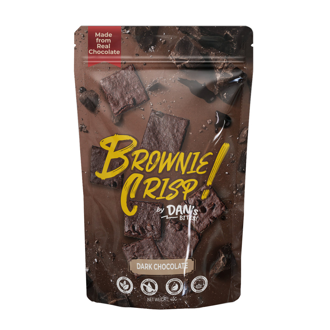 40g Dan's Bites Dark Chocolate Brownie Crisp | Halal