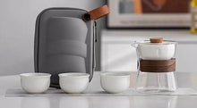 Load image into Gallery viewer, Glass Teapot with Rotating Strainer Travel Pack
