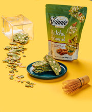 Load image into Gallery viewer, Healthy Snack (Halal): 100g SKINNIE Biscotti: Matcha Almond Biscotti (Stand Pouch)
