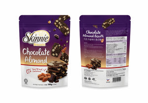 Healthy Snack (Halal): 100g SKINNIE Biscotti: With 5 Different Flavours (Stand Pouch)