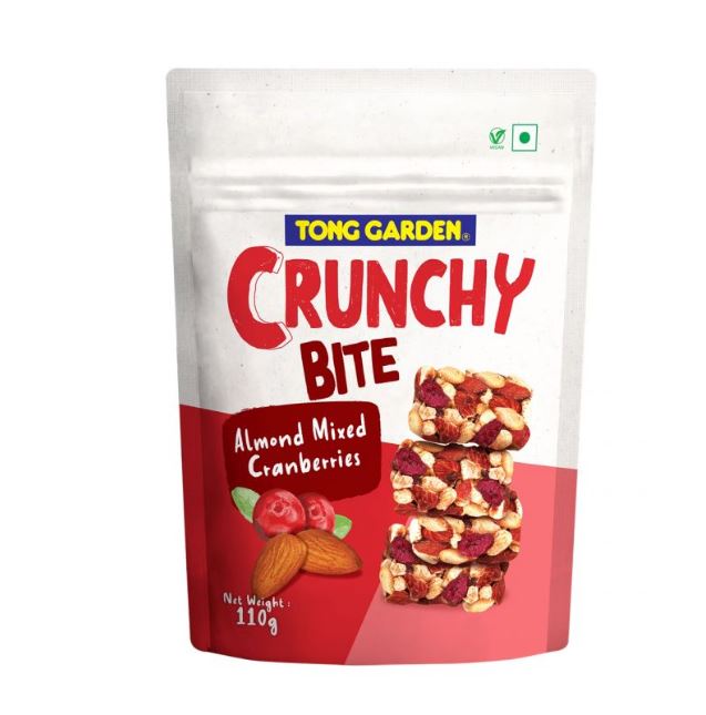 Healthy Snack (Halal): 50g Tong Garden Crunchy Bite Almonds Mixed Cranberries