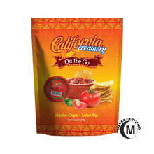 Load image into Gallery viewer, 273g California Creamery On-The-Go Nacho Cheese Sauce &amp; Nacho Chips I Halal
