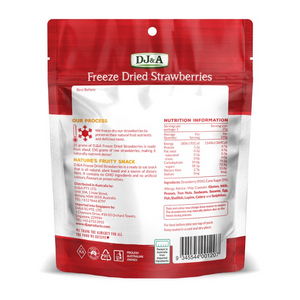 25g DJ&A Freeze Dried Strawberries I Halal