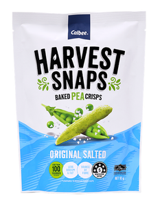 93g Calbee Harvest Snaps Baked Pea Crips - Original Salted I Halal