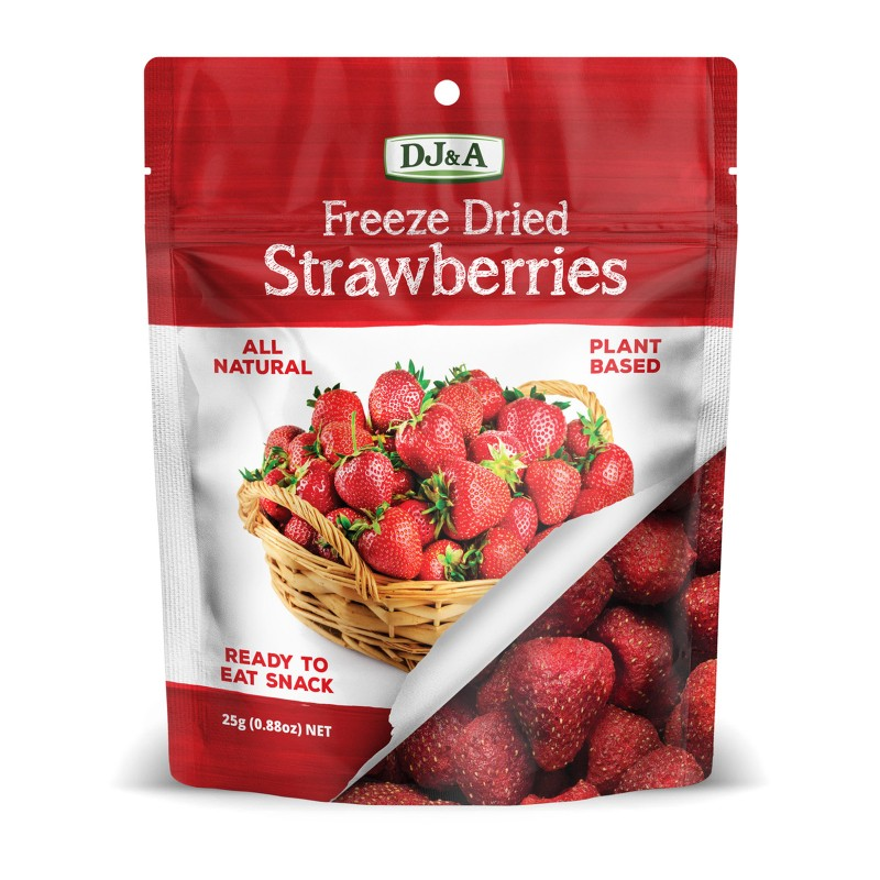 25g DJ&A Freeze Dried Strawberries I Halal
