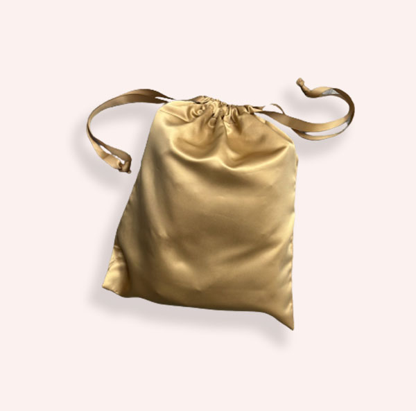 Custom Satin Drawstring Pouch - With customised A6 message card