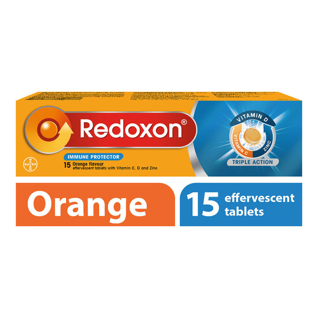 Immunity Pack: Redoxon Triple Action Orange Effervescent, 15 Tablets