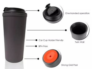 Drinkware Pack: 430ml Artiart Idea Café+ Suction Cup