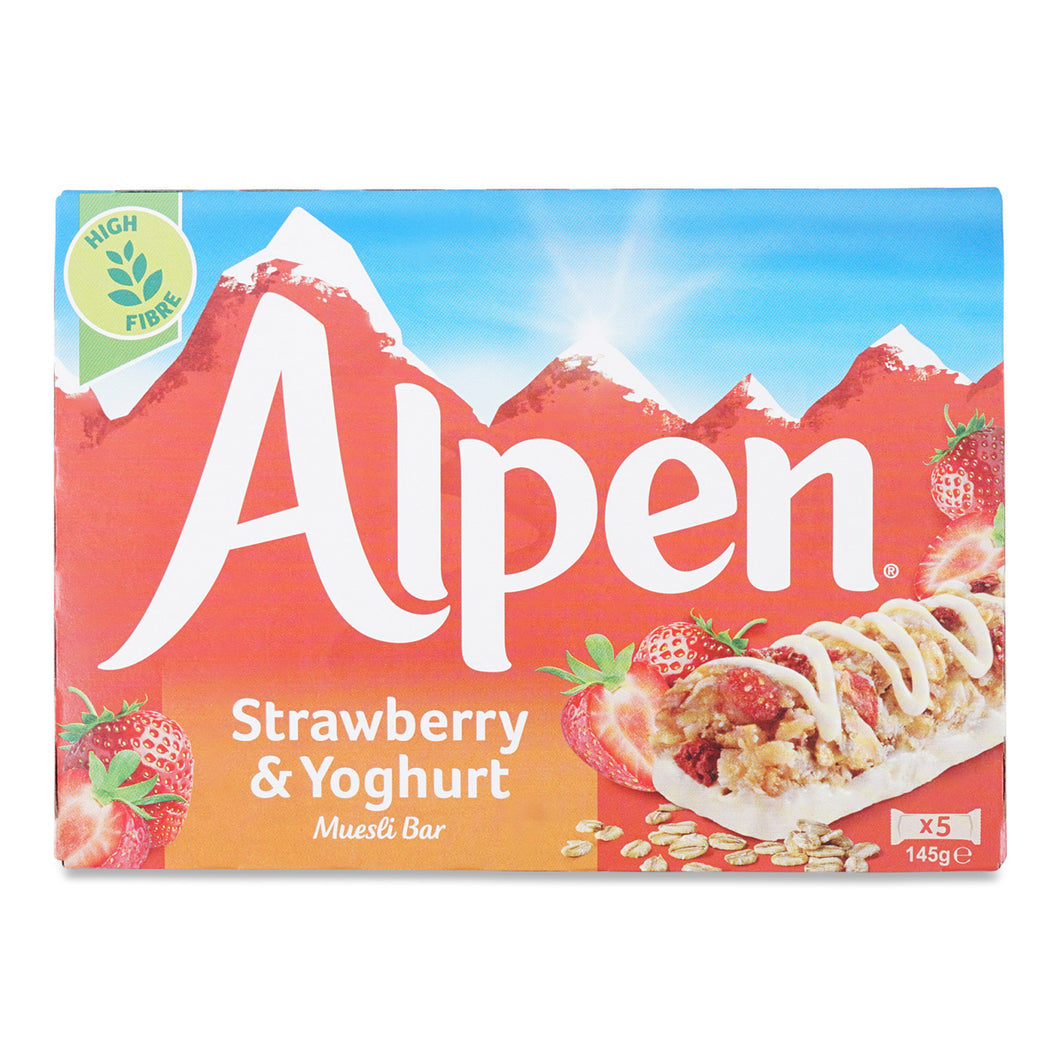 Healthy Snack: Alpen Cereal Bars - Strawberry & Yoghurt 5s x 29g