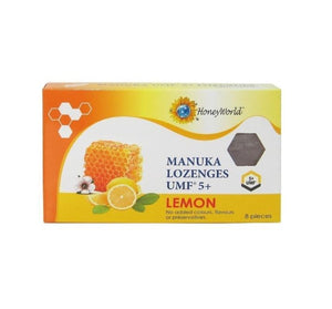 Immunity Pack: HONEYWORLD® Manuka UMF 5+ Lemon Lozenges 8pcs