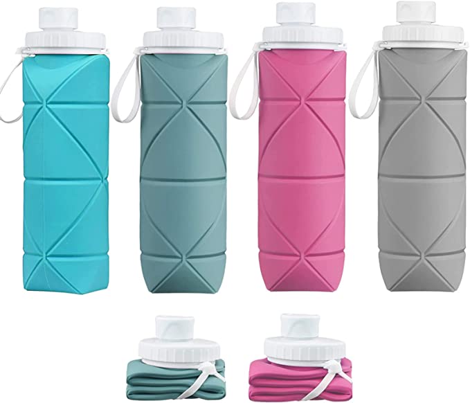 Drinkware Pack: 600ml Mini Collapsible Foldable Bottle