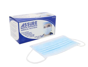 Protection Pack: ASSURE Disposable Surgical Face Mask 3-Ply with Earloop  (50 pieces per box)