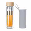 Drinkware Pack: Double-Wall Glass Bottle With Fruit/Tea Infuser (350-450ml)