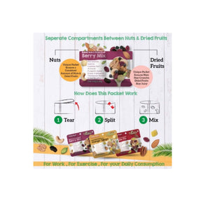 Healthy Snack (Halal): NutriOne Baked Nuts & Dried Fruits Daily Pack Variety 28g (Bundle of 3)