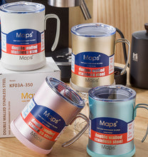 Load image into Gallery viewer, Drinkware Pack: Maps Double-Walled Stainless Steel Mug (350ml)
