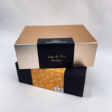 Load image into Gallery viewer, Clamshell Premium Box with Customized Belly Wrap or Sticker- Care Pack Packaging
