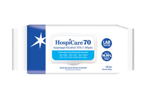 Protection Pack: HospiCare 70% Isopropyl Alcohol Wipes 100 Sheets