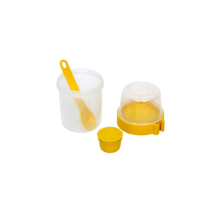 Others: Lock and Lock To-Go 2 Way Twist Container with Spork 560ml+310ml Round