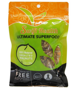 Healthy Snack: 100g Swift Health Unsalted Walnuts Natural