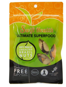 Healthy Snack: 100g Swift Health Unsalted Brazilian Nuts