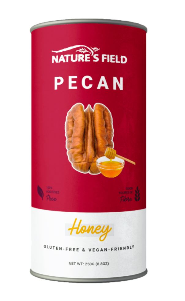 Healthy Snack: 250g Nature's Field Baked Pecan Nuts