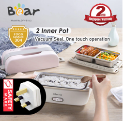 Electronics Pack: Bear Portable Electric Heating Lunch Box 1.0L Multi Pot (DFH-B10J2)