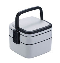 Load image into Gallery viewer, Others: Double Layer Square Lunch Box (BPA-Free, Microwave Heating only)
