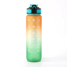 Load image into Gallery viewer, Drinkware Pack: Sport Water Bottle With Motivational Time Marker BPA Free (1,000ml)
