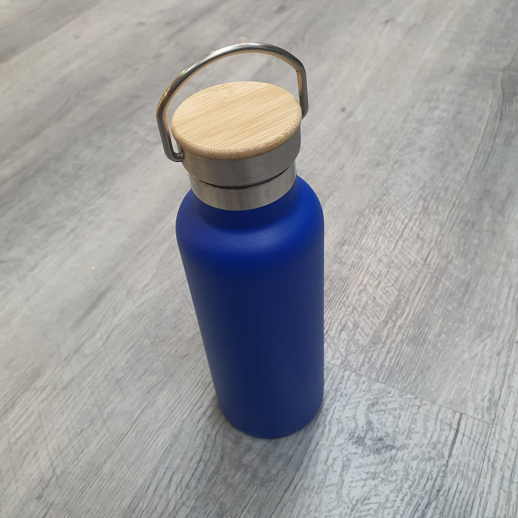 Drinkware Pack: 500ml Thermos Flask with Wooden Cover