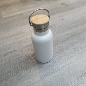 Drinkware Pack: 350ml Thermos Flask with Wooden Cover