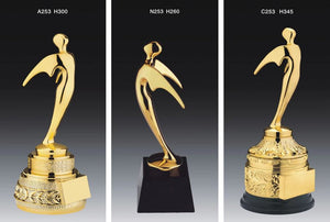 Others: Aluminium Alloy Gold Plated Flying Star Trophy