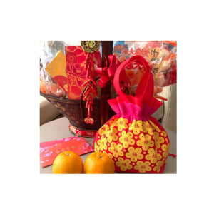 Festive Gifts: Non-woven Mandarin Orange Pouch