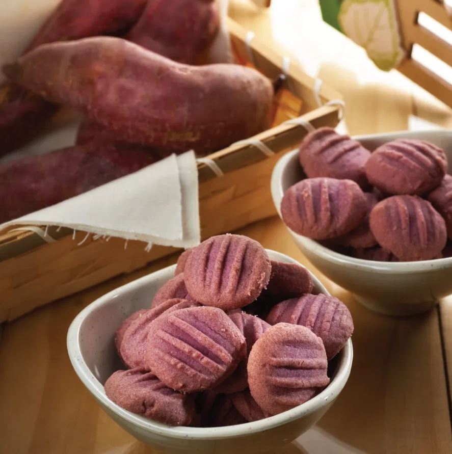 Festive Goodies: Mdm Ling Bakery Purple Sweet Potato Cookies - Fun Size (116 gm)