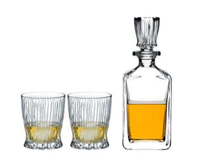 Alcohol Glassware: Riedel Fire Whisky + Decanter (Set of 3)