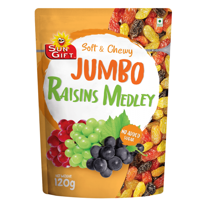 Healthy Snack (Halal): 120g Sungift Jumbo Medley Raisins