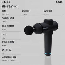 Load image into Gallery viewer, Electronics Pack: Lister T-Flex Massage Gun
